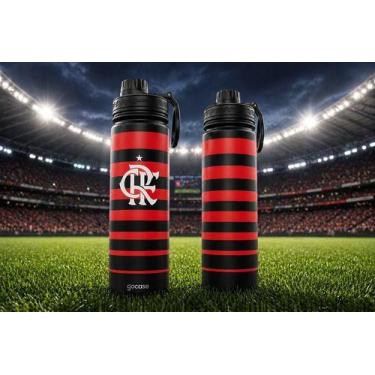 Imagem de Garrafa Térmica Flamengo Rubro Negra Gocase Fresh Inox 650ml, Flamengo