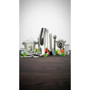 Imagem de Kit Coqueteleira Boston Inox Completo Profissional - Congratulations S