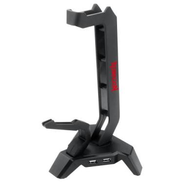 Imagem de Suporte Para Headset Redragon Scepter Elite Rgb Preto Ha311
