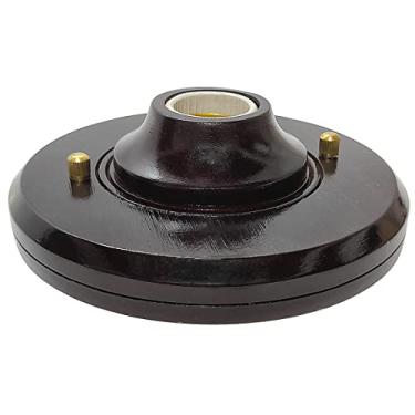 Imagem de Belize Plafonier de Madeira Rústico, 4,5 cm de altura e 16 cm de diâmetro, Cor: Marrom, Indoor, Montagem no Teto