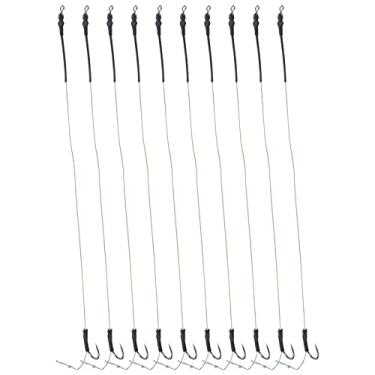 Imagem de Gancho de linha de pesca, equipamento de cabelo de pesca de metal forte para iscas de pesca para entusiasta de pesca ao ar livre(11 #)