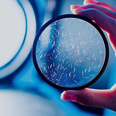 Imagem de KOGJAERS Filtro de lente prisma 82 mm Starlight Glare Filter Anamorphic Lens Flare Effect Filme Adereços (Rainbow Ray Flares)