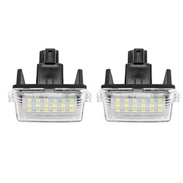 Imagem de Luz de placa, 1 par de lâmpadas de placa de licença de número LED apto para Toyota Corolla 2014