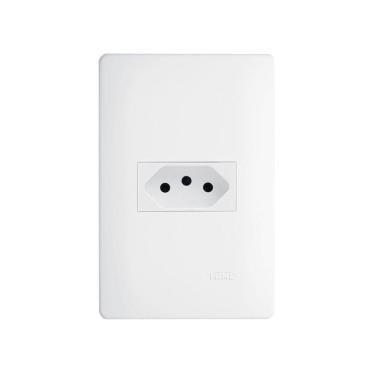 Imagem de Tomada Fame Habitat 2P+T 20A com Placa 4x2 Branco