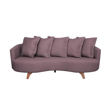 Imagem de Sofá 3 Lugares Capri Veludo Rosa 220 cm