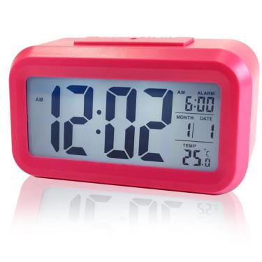 Imagem de Relógio Digital Parede Iluminado Hora Botão Display Oficina