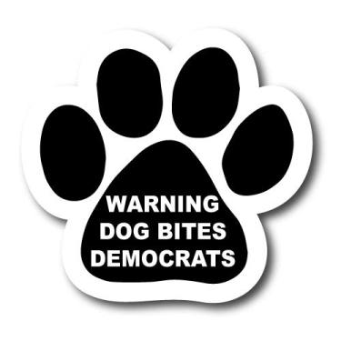 Imagem de Ímã de decalque magnético com estampa de patas de cachorros democratas com impressão de ímã de carro e pata