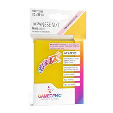 Imagem de Galápagos, Gamegenic: Prime Japanese Sized Sleeves Amarelo, Acessório
