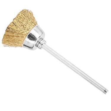 Imagem de Conjunto de escovas de limpeza de brocas de unhas, fio de latão polimento de unhas limpador de cabeça de manicure acessório para máquina de broca de unhas, pedicure de manicure, ferramentas de arte de unhas (ouro)