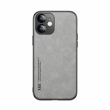 Imagem de Kepuch Silklike Capa para iPhone 12 Mini 5.4" - Case Placa de Metal Embutida para iPhone 12 Mini 5.4" - Cinza