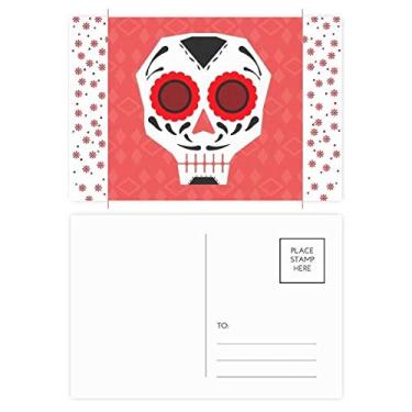 Imagem de Cartão postal de aniversário com olhos vermelhos e ilustração da cultura nacional do México, flor de Natal, celebração de flores de Natal