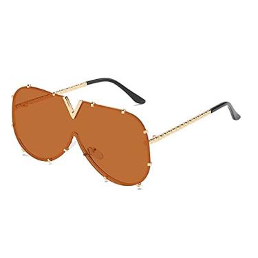 Imagem de Óculos de sol de peça única para mulheres Vintage Paw Óculos de sol masculino Uv400 Hip Hop Punk Óculos, 5, tamanho único