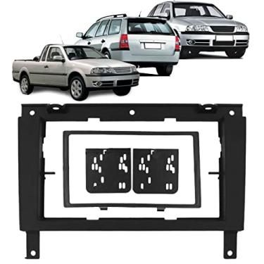 Imagem de Moldura de Painel 2 din Gol Saveiro Parati G3 + Suportes de Fixação Laterais