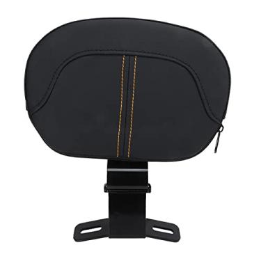 Imagem de Encosto de motocicleta, encosto de assento de passageiro universal forte suporte suave para motocicleta (amarelo)