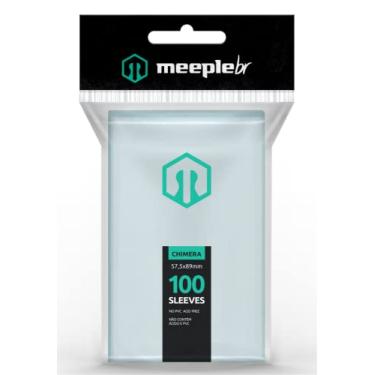Imagem de MeepleBR Sleeves - CHIMERA (57,5x89mm), 100 unidades, TCG, Plástico para Proteção de Cartas