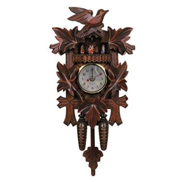 Imagem de Relógio De Parede De Madeira Relógio De Madeira Antigo Relógio De Número Árabe Relógio De Parede Antigo Relógio Pendurado Relógio De Vintage Tapeçaria Antiquado Escritório