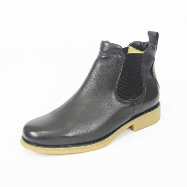 Imagem de Botina masculina, super confort em legitimo couro bovino floater (44, 535 Floater Preto)