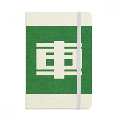 Imagem de Caderno de personagens chineses em tecido oficial com capa dura e diário clássico