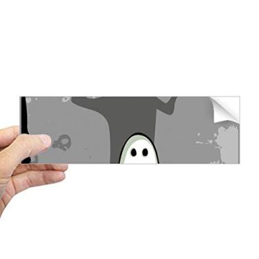 Imagem de DIYthinker Ghost Fear Halloween Corpse Adesivo retangular para janela de notebook