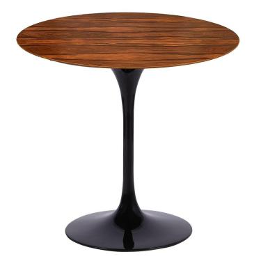 Imagem de Mesa Saarinen Redonda Pau Ferro 90cm - Base Preta