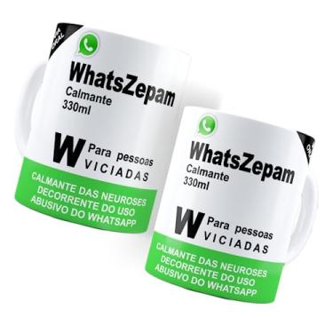 Imagem de Caneca Remédios Engraçados WhatsZepam