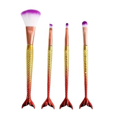 Imagem de Pincéis De Sereia Kit Com 4 Unidades - Amarelo