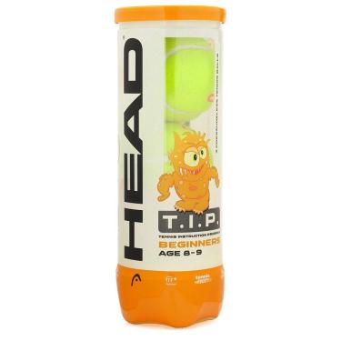 Imagem de Bola de Tênis Head T.I.P Estágio 2 Infantil e Beach Tennis - Tubo com 03 bolas
