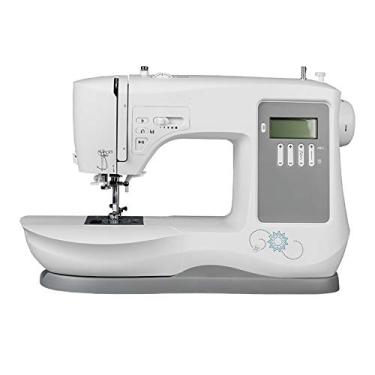 Imagem de Máquina de costura máquina de costura eletrônica doméstica máquina de costura automática tipo de bordado com máquina de costura para cortinas toalhas de mesa