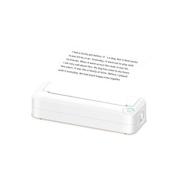 Imagem de Daconovo Impressora portátil Impressora sem tinta sem fio suporta impressora de papel térmico de 8,26''x11,69'' Conexão BT Extração de texto OCR gratuita Impressora de aplicativo A4 Papel térmico Impr