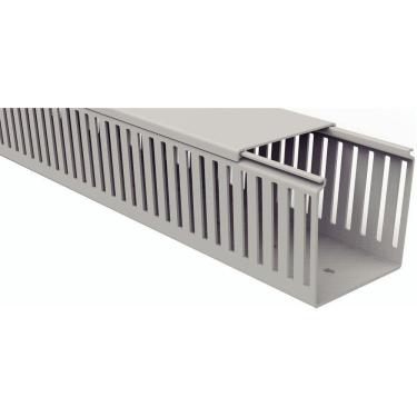 Imagem de Canaleta Para Painel Tramontina Semiaberta Cinza 80x80x2000mm Tramontina