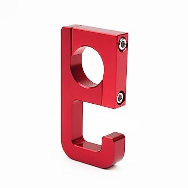 Imagem de Acessórios de gancho de guidão de motocicleta de liga de alumínio para quadriciclo, carro, bebê, etc. Gancho de armazenamento para garrafa. (vermelho, estilo 9)