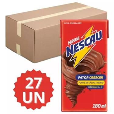 Imagem de Achocolatado Nescau Pronto Para Beber Nestlé Caixa 27x180ml