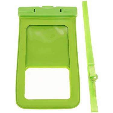 Imagem de SUPVOX Bolsa à prova d'água para celular bolsa de telefone bolsa seca bolsa de telefone bolsa flutuante para celular capa de telefone flutuante capa de telefone de plástico PVC verde ao ar livre