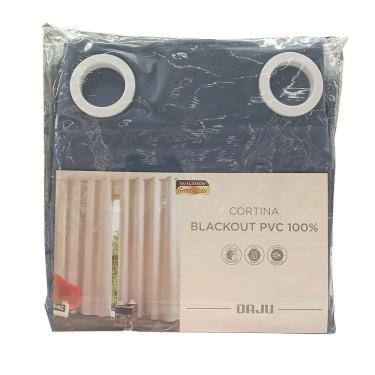 Imagem de Cortina Blackout Pvc Ilhós 270x250 cm Daju Tabaco