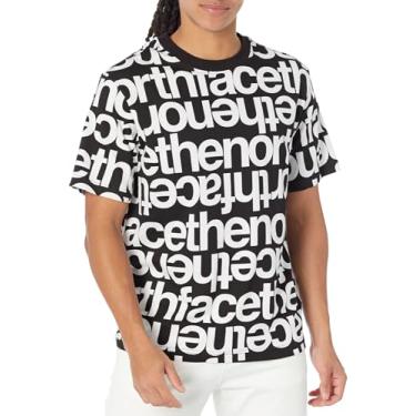 Imagem de THE NORTH FACE Camiseta masculina de manga curta estampada, Tnf Black Tnf Impressão minúscula, G