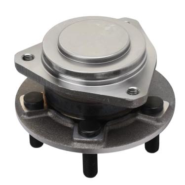 Imagem de KUSATEC 513325 Rolamento de roda dianteira e conjunto de cubo compatível com Chrysler 300 2012-2020, Dodge Challenger, parafusos de 5 terminais com ABS