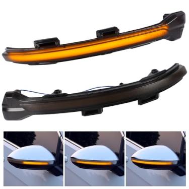 Imagem de doiplent [2 peças] Luzes de seta sequenciais para VW Golf MK7 GTI Limousine Variant 2014-2020 Sportsvan 2014-2020 Touran2 2016-2023 Lente Assemely-Smoked
