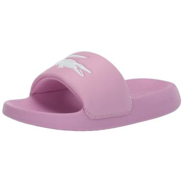 Imagem de Lacoste Pantufa unissex infantil juvenil, Rosa/branco, 16