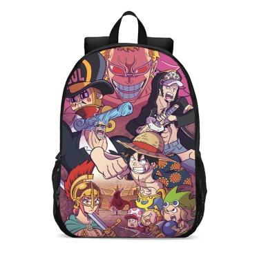 Imagem de Mochila Escolar Infanto Juvenil Anime One Piece Luffy Novidades 0328-Unissex