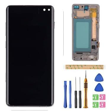 Imagem de [TFT, moldura preta branca] LCD Amoled para Samsung Galaxy S10 G970 Tela digitalizadora LCD Touch Assembly Substituição G970F/DS G970U G970U G970W 15.5 cm T U V W por BITANR