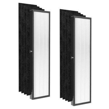Imagem de Filtro C FLT5250PT compatível com purificador de ar AC5250PT, AC5000E, AC5000, AC5300, com tratamento puro para animais de estimação, 2 filtros HEPA verdadeiros e 4 filtros de carbono