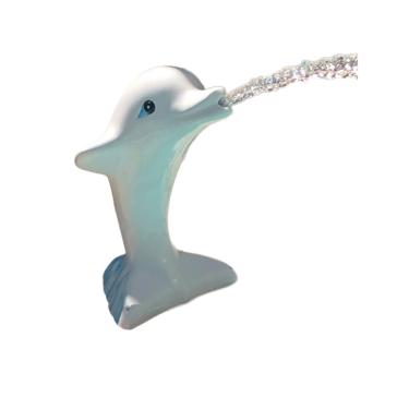 Imagem de Cascata para piscina Golfinho em fibra de vidro (disponíveis nas cores AZUL, BRANCO e ROSA)