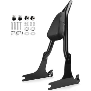 Imagem de kekykm Barra Sissy Bar para Harley Dyna Street Bob FXDB Low Rider FXDL FXDLS 2006-2017 Super Glide FXD 06-14 Wide Glide FXDWG 06-08 CVO FXDSE 07-08 66.0 cm Suporte de liberação rápida pontiagudo