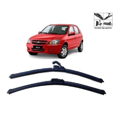 Imagem de Kit Palheta Limpador Parabrisa Para-brisa Dianteiro Chevrolet Celta 20