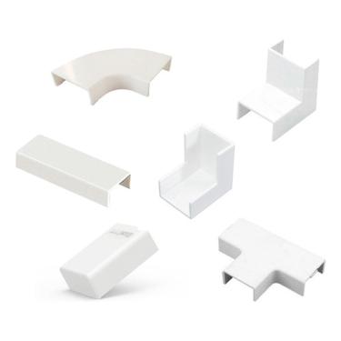 Imagem de 2 Acabamentos Canaleta Branca Larga 50x20mm Grand Grossa Fio