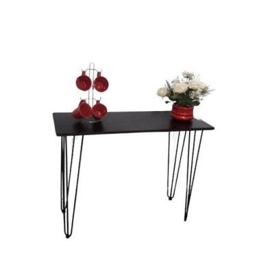 Imagem de Aparador com Tampo MDF 18 mm 40 x 100 Cm - Preto - Fundição Petrópolis