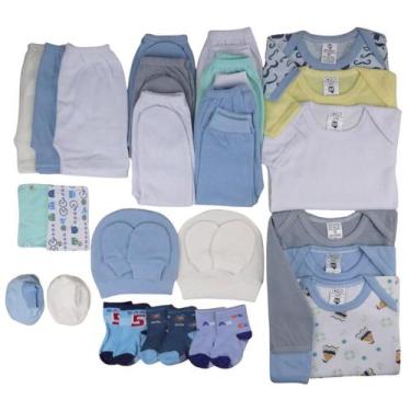 Imagem de Body Bebê mijão Liso E Estampado Kit C 28 Roupa Bebê - Batutinhas Baby