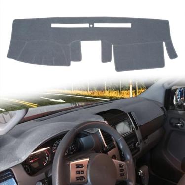 Imagem de HanLanKa Capa de painel personalizada para Nissan Frontier 2005-2021/Xterra 2005-2015/Pathfinder 2005-2012, 2009-2012 Suzuki Equator Dash Cover Mat Pad Carpet (cinza escuro)