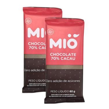 Imagem de Kit 2 Chocolate Mió 70% Cacau Zero 60g
