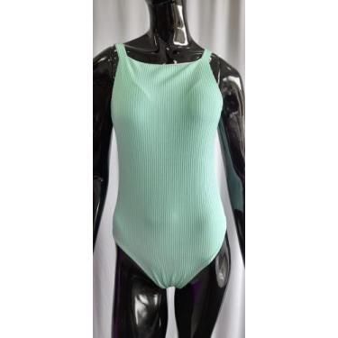 Imagem de Maiô Frente Única Com Bojo - Lalá Biquínis, Verde, Claro, M